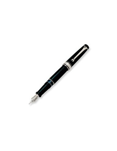 Aurora Pens Optima Resin 997CN Black W/ Chrome Trim Fountain Pen