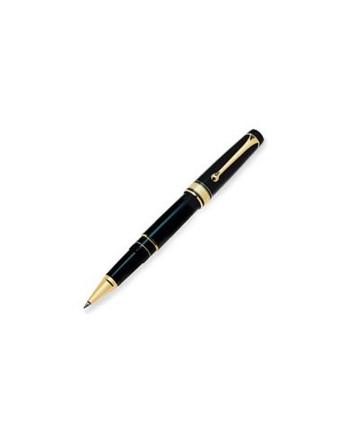 Aurora Pens Optima Resin 975N Black Gold Trim Roller