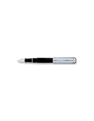 Aurora Pens Talentum Black w/ Chrome D11CN Fountain Pen