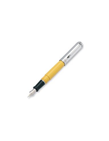 Aurora Pens Talentum Yellow w/ Chrome Cap D11CY Fountain Pen