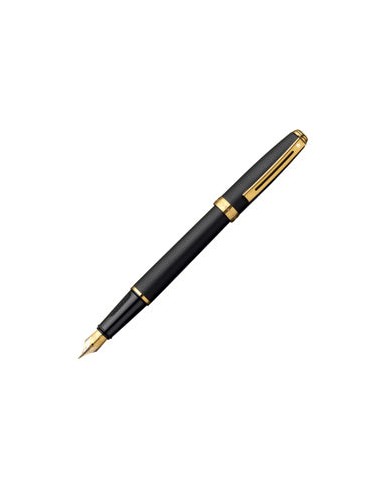 Sheaffer Pens - Prelude - 3460 Black W/ Gold Plated Trim Fountain Pen