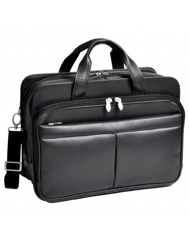 McKlein R Series 8398 Walton Leather Expandable Double Compartment Laptop Case