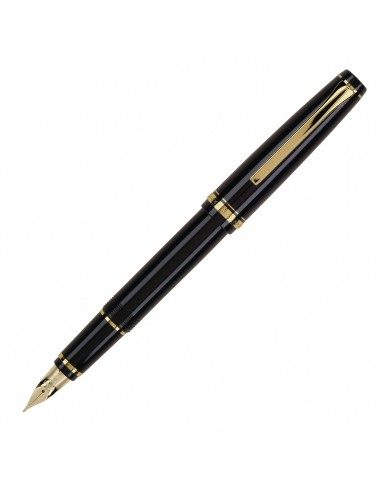 Pilot Falcon Fountain Pen Black With Gold Plated Trim