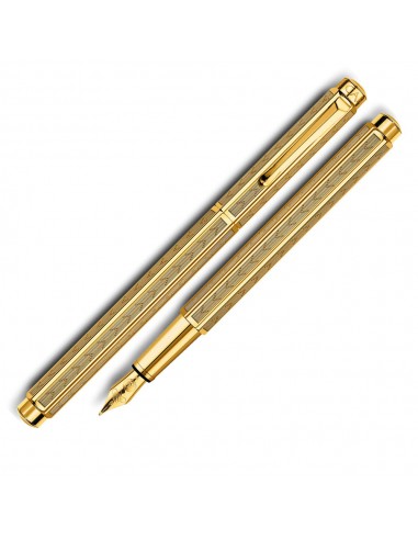 Caran d'Ache Ecridor Chevron Gold Fountain Pen