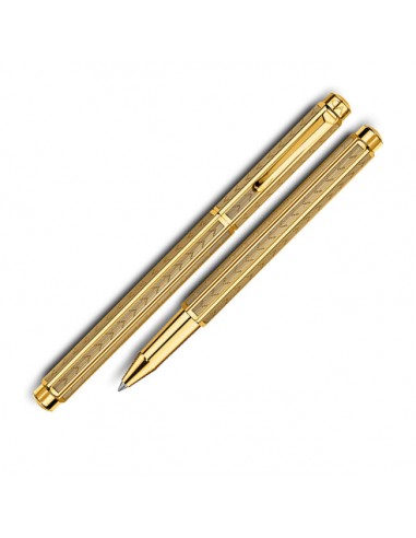 Caran D' Ache Ecridor Chevron Gold Rollerball Pen