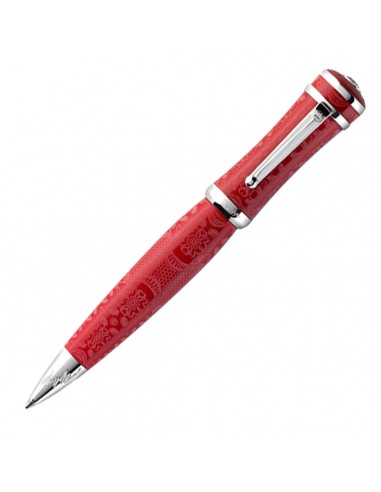 Montegrappa Sophia Loren Ballpoint, Red & Silver - Model: ISICLBSR