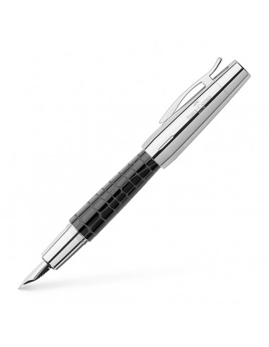 Faber-Castell e-motion Fountain Pen Precious Resin Croco Black