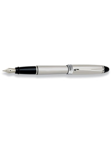 Aurora Ipsilon All Chrome Cap and Barrel Satin Finish Fountain Pen