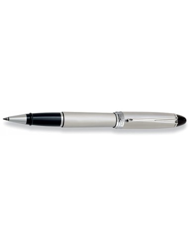 Aurora Ipsilon All Chrome Cap and Barrel Satin Finish Rollerball