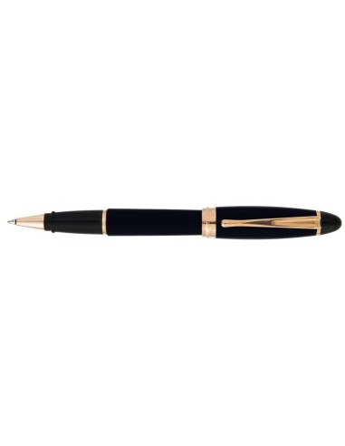 Aurora Black Rollerball Rose Gold