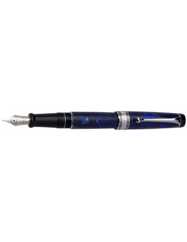 Aurora Blue w/ Chrome Trim Fountain Pen