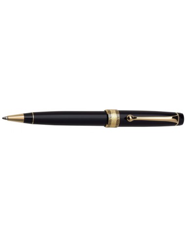 Aurora Optima Resin Black w/ Gold Plated Trim Ballpoint