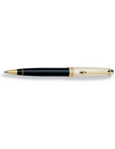 Aurora Silver Cap / Black Barrel Ballpoint