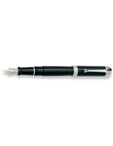 Aurora Black w/ Chrome Trim Fountain Pen