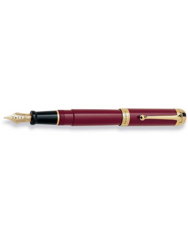 Aurora Burgundy w/ Gold Trim Fountain Pen