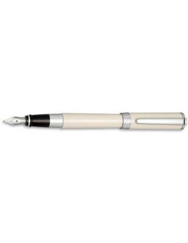 Aurora Ivory Resin w/ Chrome Trim Fountain Pen