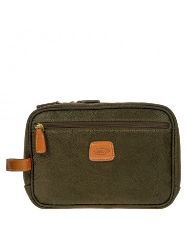 BRIC'S LIFE TRADITIONAL SHAVE CASE - OLIVE