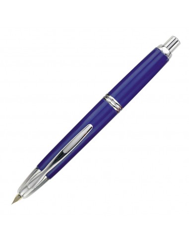 Pilot Vanishing Point Retractable Fountain Pen Blue Rhodium