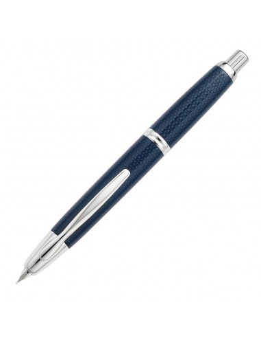 Pilot Vanishing Point Retractable Fountain Pen Blue Carbonesque