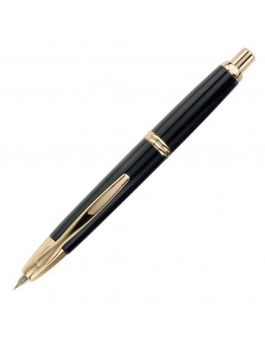 Pilot Vanishing Point Retractable Fountain Pen Black with Gold Accents