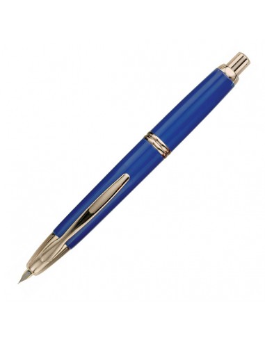 Pilot Vanishing Point Retractable Fountain Pen Blue with Gold Accents