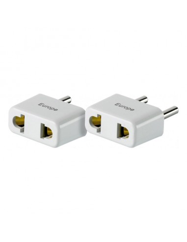 Go Travel US to Europe Twin Non-grounded Electrical Adapter