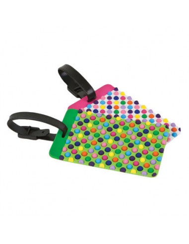 Travelon 12657 Set of 2 Luggage Tags, Dots