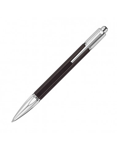 Caran d'Ache Varius Ebony Wood Silver-Plated and Rhodium-Coated Ballpoint Pen