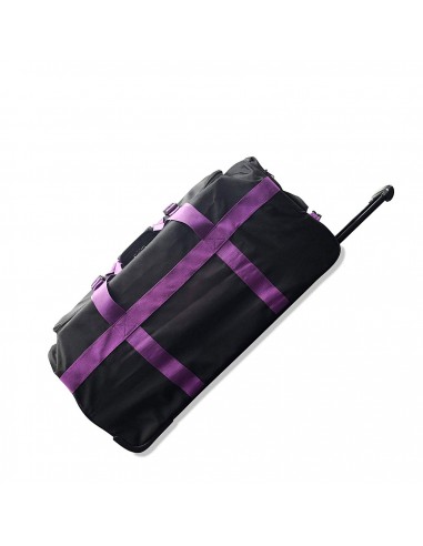 Marco Polo Air Lite wheeled Travel Duffel Bag 32" Black/Purple