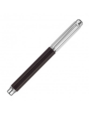 Caran d'Ache Varius Ebony Wood Silver-Plated and Rhodium-Coated Fountain Pen