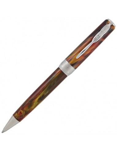 Pineider Pens La Grande Belleza(Great Beauty) Gemstones Ballpoint Rodolite Red