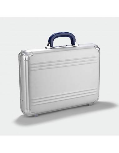 Zero Halliburton Pursuit Aluminum Medium Attache Case Silver