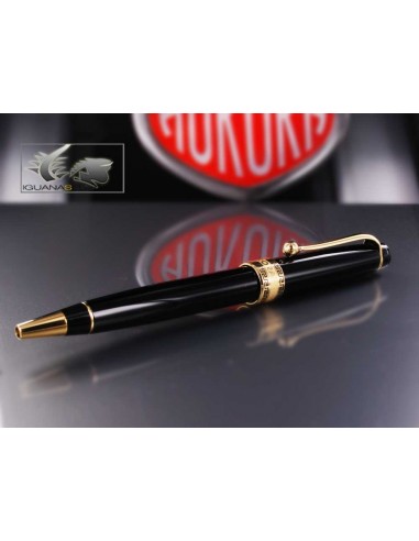 Aurora Optima - Resin Black Ballpoint Pen - AU-998N