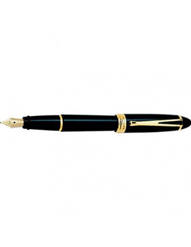 Aurora Ipsilon Deluxe Black Fountain Pen 14Karat Nib Fine