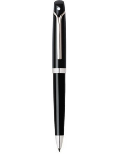 Sheaffer Valor Ball Point Pen, Palladium Plate Trim with Refill, Black Acrylic Finish (SH/9351-2)