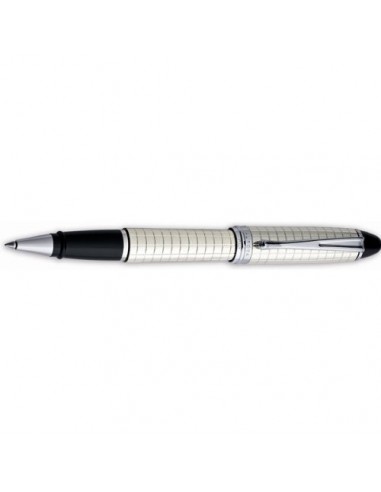 Aurora Ipsilon Sterling Silver Quadra Pattern Rollerball Pen