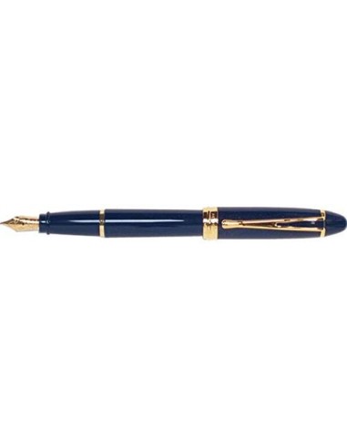 Aurora Ipsilon Deluxe Blue Fountain Pen 14Karat Gold Nib Medium