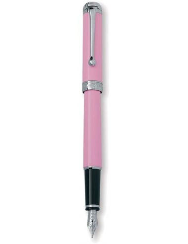 Aurora Talentum Finesse Pink w/ Chrome Trim Medium Point Fountain Pen - AU-D13P-M