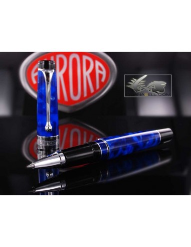 Aurora Optima - Auroloide Blue w/ Chrome Rollerball Pen - AU-975CBA by Disney