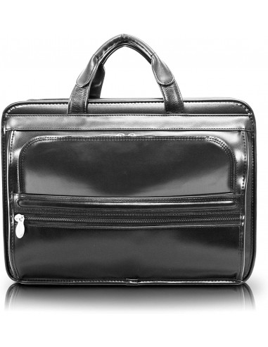 McKlein USA P Series Elston 15.6 Inch Leather Double Compartment Laptop Case