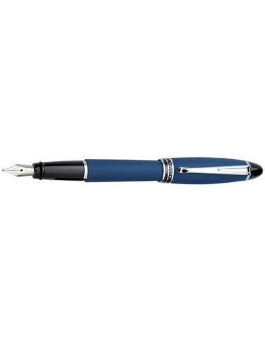 Aurora Ipsilon Satin Blue Medium Point Fountain Pen - AU-B10B-M