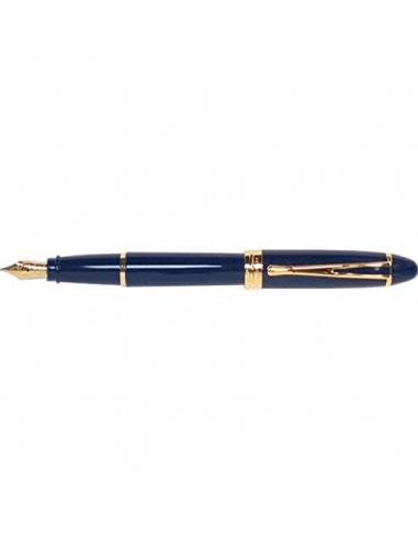 Aurora Ipsilon Deluxe Blue Fountain Pen 14Karat Gold Nib Fine