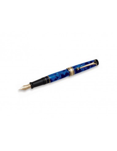 Aurora Optima - Auroloide Blue Bold Point Fountain Pen - AU-996B-B