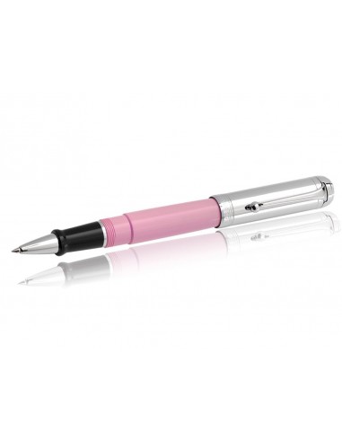 Aurora Talentum Colors Pink w/ Chrome Finish Cap Rollerball Pen - AU-D71CP