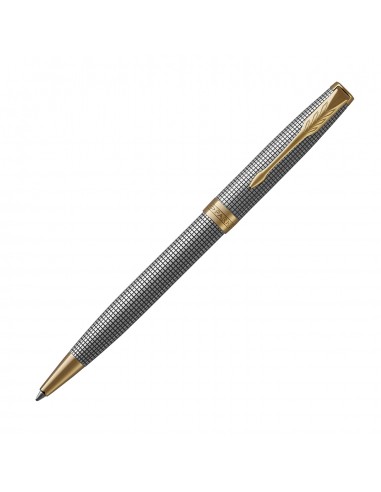 Parker Sonnet Prestige Cisele Sterling Silver GT Ballpoint Pen