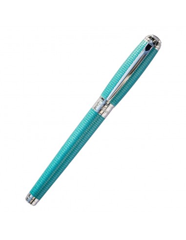 S. T. Dupont Line D Diamond Guilloche Rollerball Pen Aquamarine