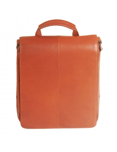 Messenger Style Tablet Bag, 10.5" x 4" x 12", Cognac