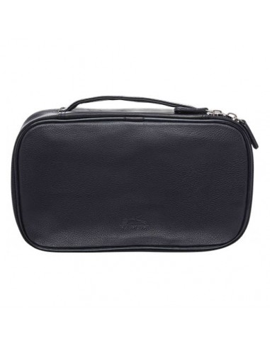 Medium Zippered Toiletry Bag, 10" x 5.5" x 3", Black