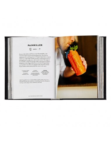 Graphic Image The Essential Cocktail Book Genuine Leather