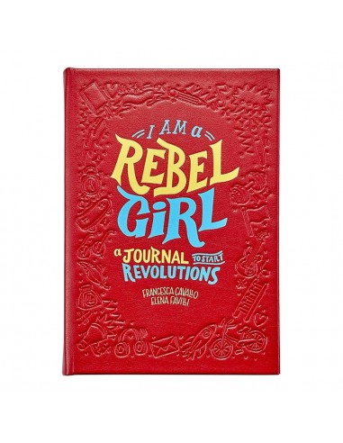 Graphic Image I am a Rebel Girl Red Bonded Leather